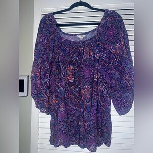 Terra & Sky Multicolor Paisley Blouse